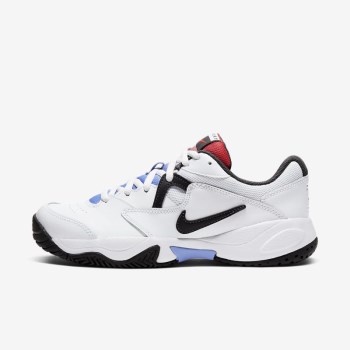 Nike Court Lite 2 - Női Teniszcipő - Fehér/Piros/Királykék/Szürke